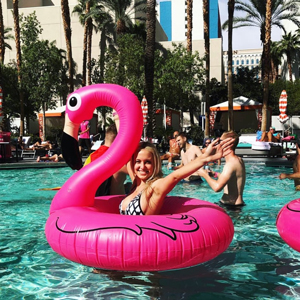 Flamingo Go Pool  Bachelorette Vegas